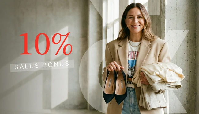 10% Sales Bonus until the end of the month