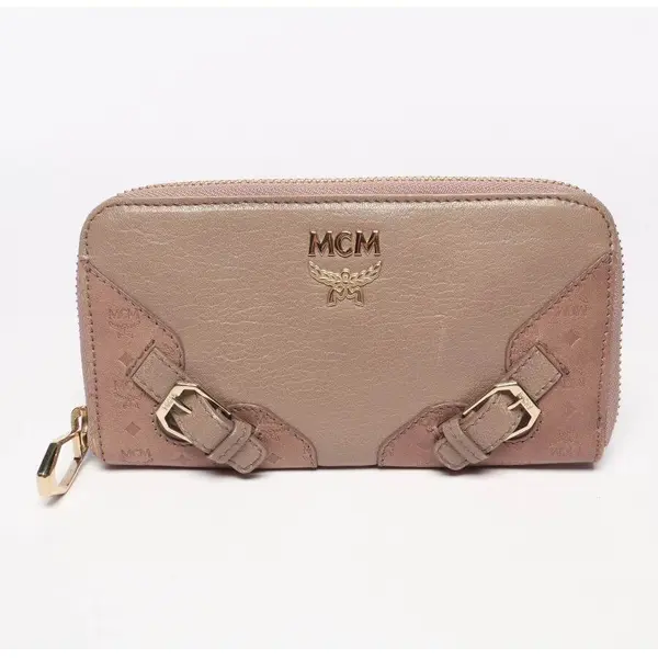 Wallet in White, Leather, MCM