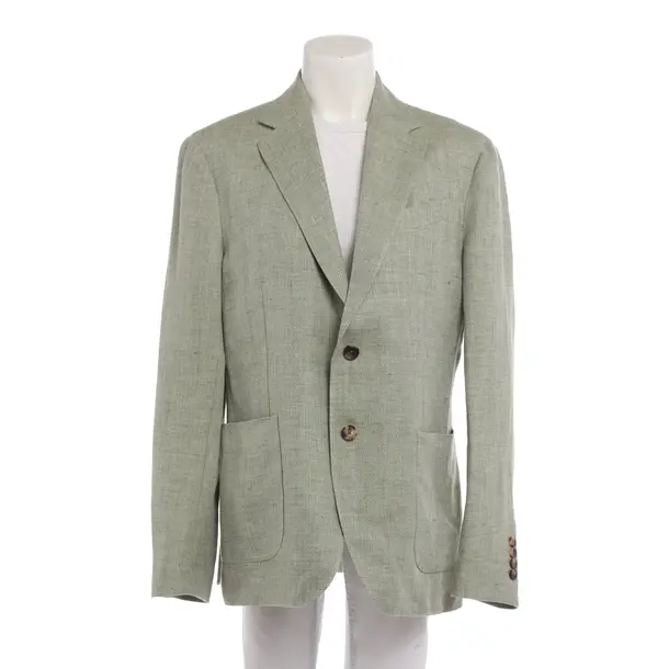 Blazer in Green, Linen, Lardini