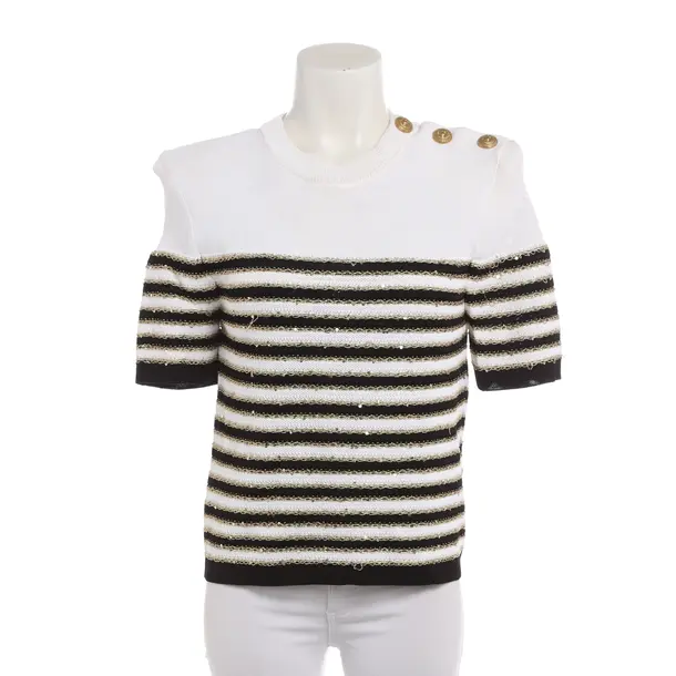 Bluse in Schwarz, Viskose, Balmain