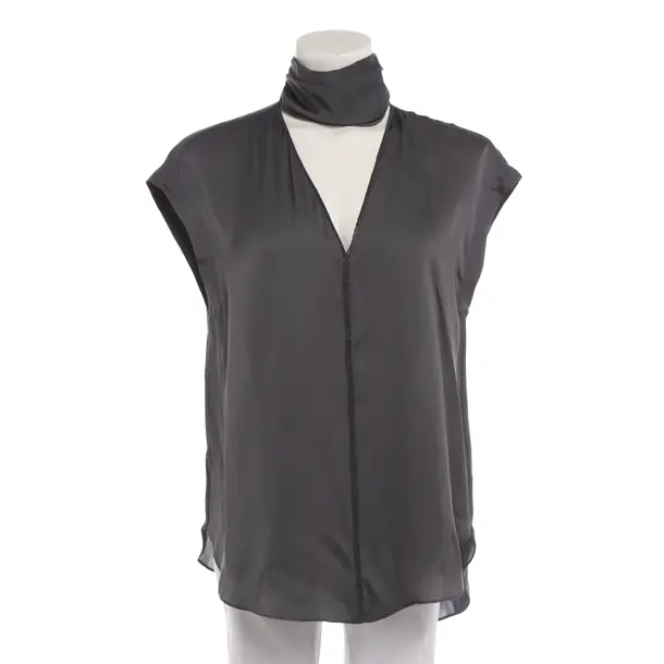 Bluse in Grau, Viskose, Brunello Cucinelli