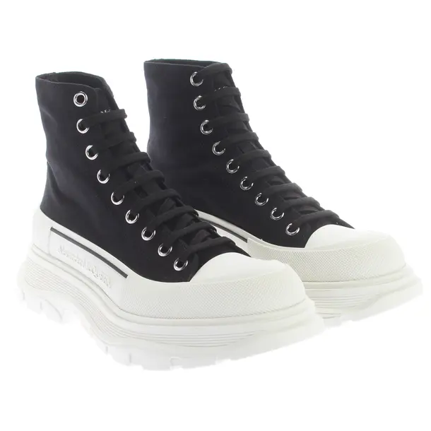 High-Top Sneakers in Black, , Alexander McQueen