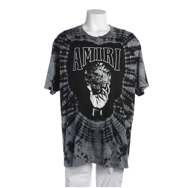 T-Shirt in Grau, Baumwolle, Amiri