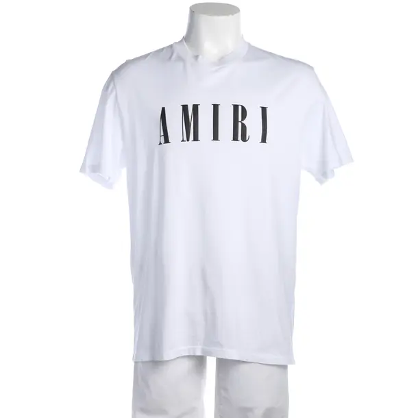 T-Shirt in Weiß, Baumwolle, Amiri