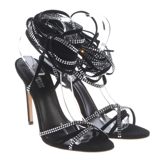 Heeled Sandals, in Black, Paris Texas