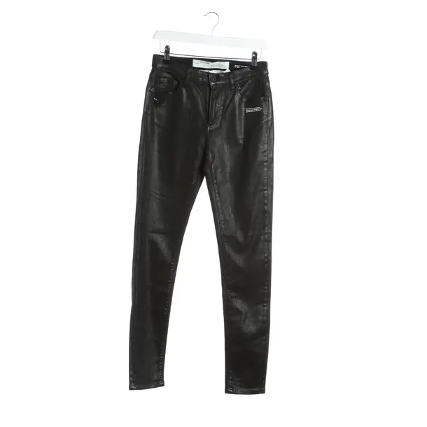 Jeans Skinny in Schwarz, Baumwolle, Off-White