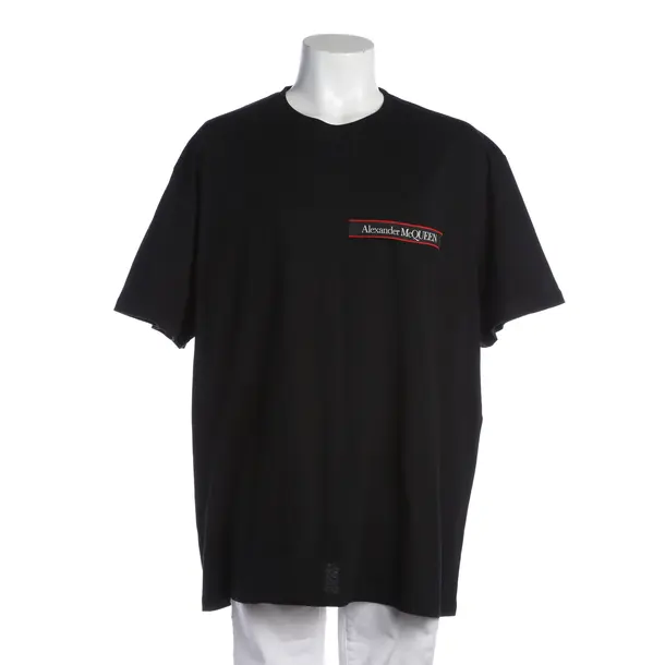 T-Shirt in Schwarz, Baumwolle, Alexander McQueen