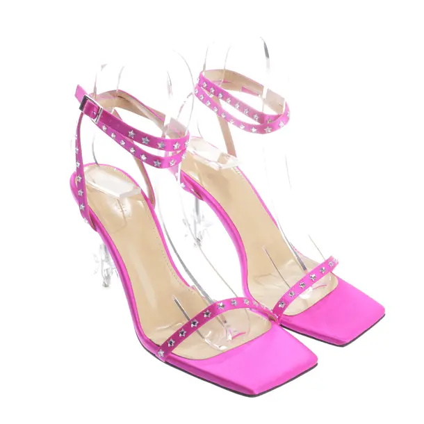 Heeled Sandals, in Pink, Mach & Mach