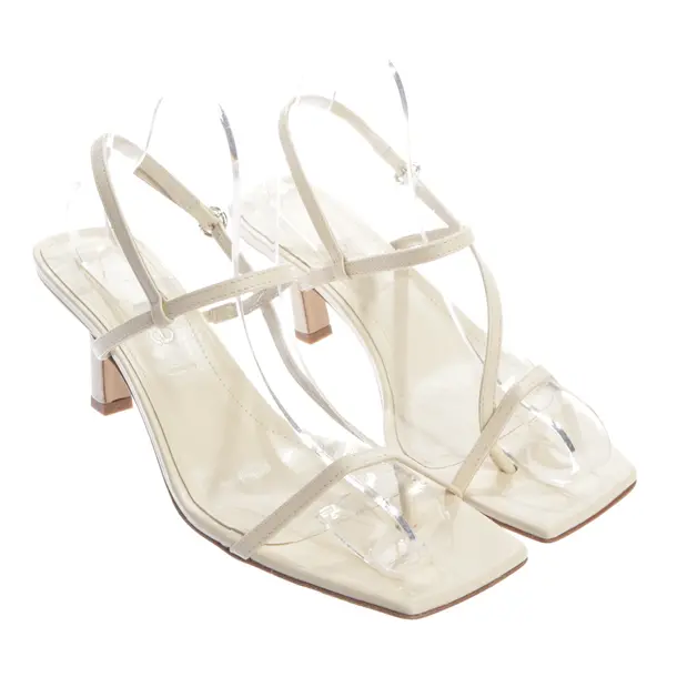 Heeled Sandals, in Beige, Aeydē