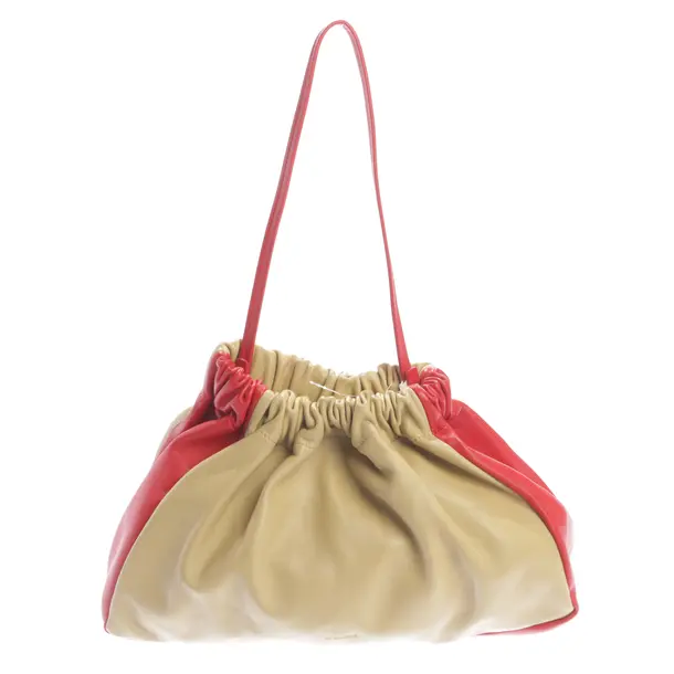 Shoulder Bag, in Red, Leather, Jil Sander