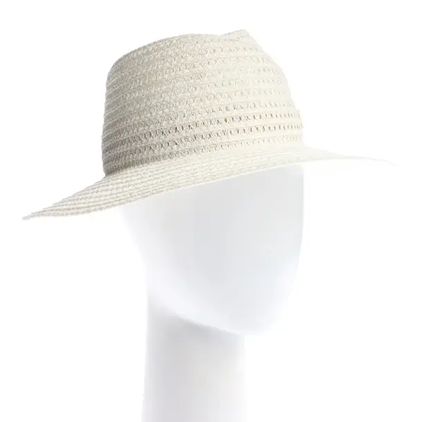 Hat in White, Straw, Maison Michel