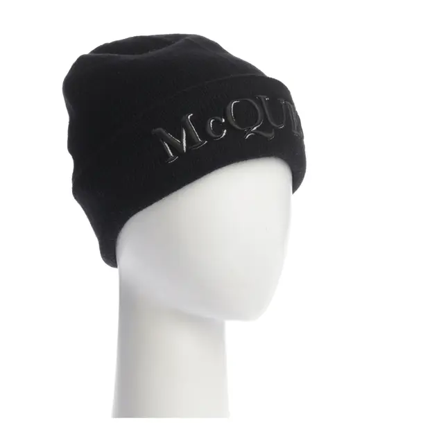 Mütze in Schwarz, Kaschmir, Alexander McQueen