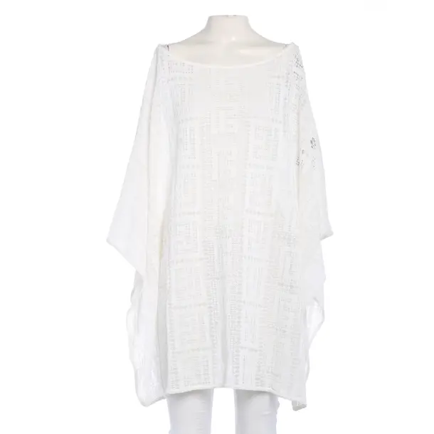 Poncho in White, Viscose, Balmain