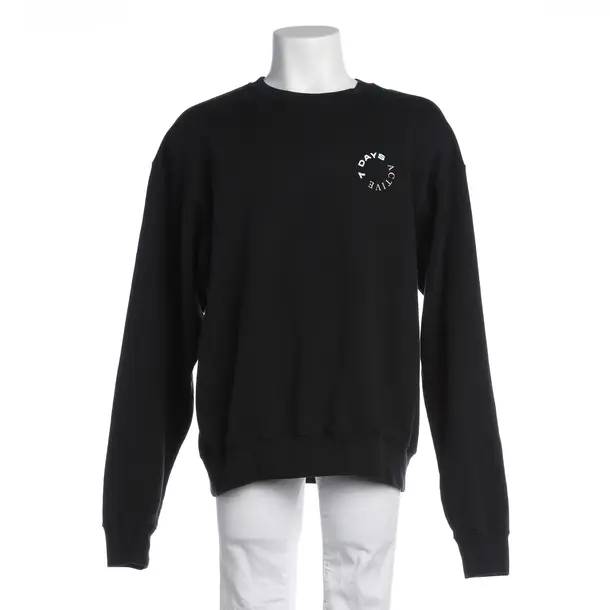 Sweatshirt in Black, Cotton, 7 DAYS Active