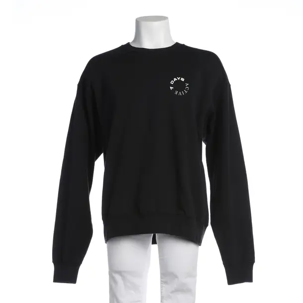 Sweatshirt in Black, Cotton, 7 DAYS Active