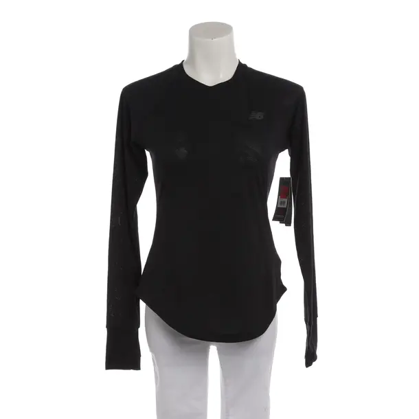 Long Sleeve Shirt in Black, Polyester, New Balance