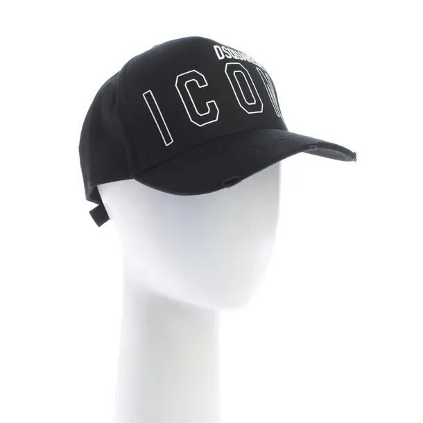 Cap in Black, Cotton, Dsquared