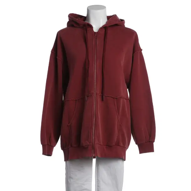 Zip-up Hoodie in Red, Cotton, The Upside
