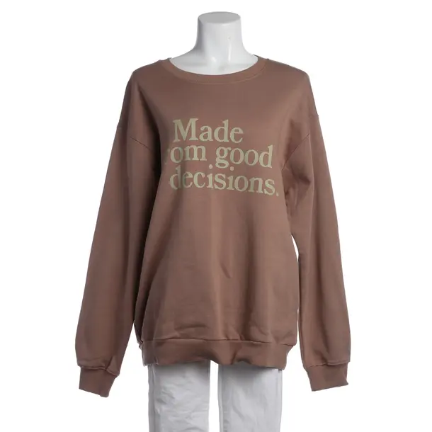 Sweatshirt in Braun, Baumwolle, Zen Running Club