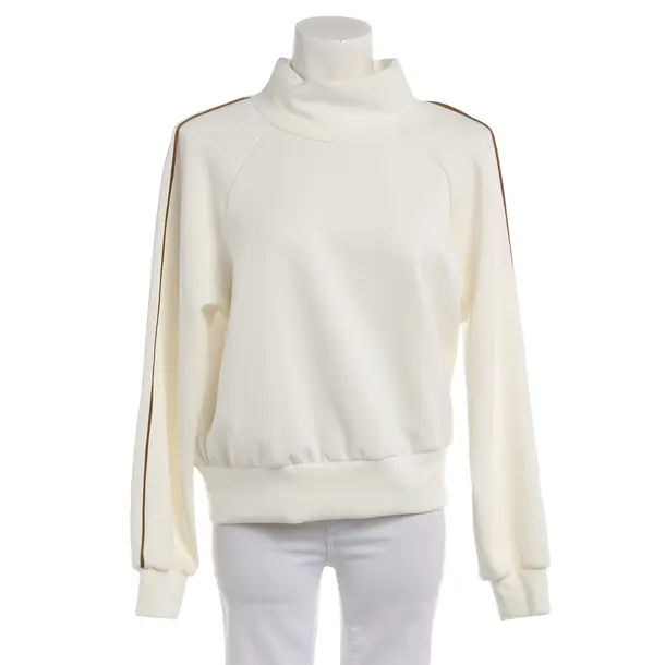Sweatshirt in White, Polyester, Lanston Sport
