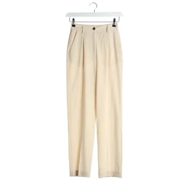 Pants in White, Wool, by Aylin König