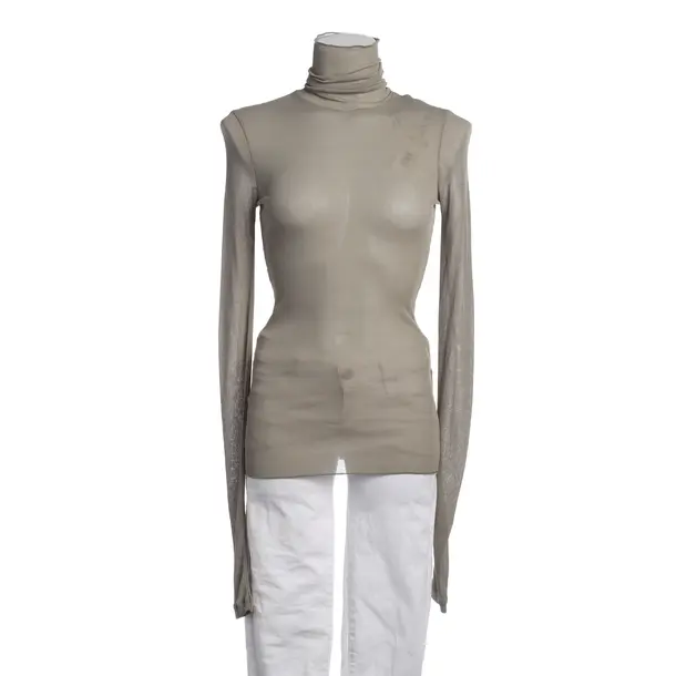 Long Sleeve Shirt in Gray, Viscose, Ami Paris