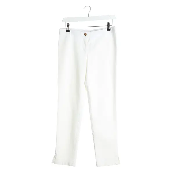 Pants in White, Cotton, Marc Cain