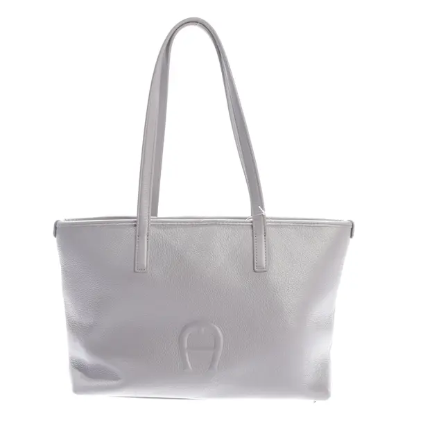 Shoulder Bag in Gray, Leather, Aigner