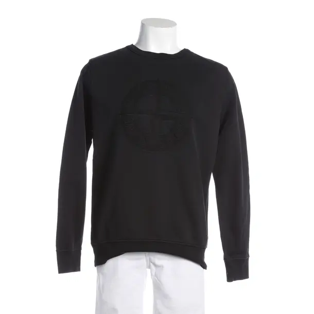 Sweatshirt, in Schwarz, Baumwolle, Stone Island