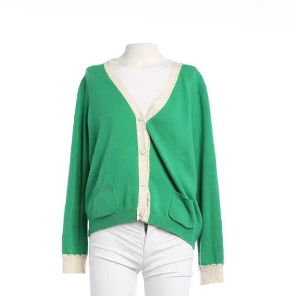 Cardigan in Green, Wool, Herzensangelegenheit