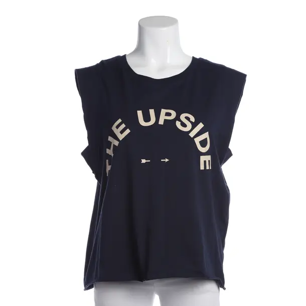 Shirt, in Navy, Cotton, The Upside
