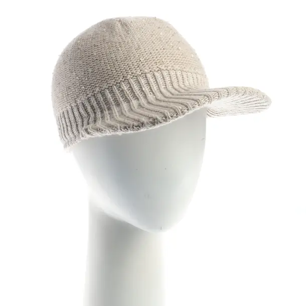 Cap, in Beige, Wolle, Lorena Antoniazzi
