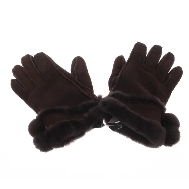 Lederhandschuhe in Braun, Leder, Roeckl