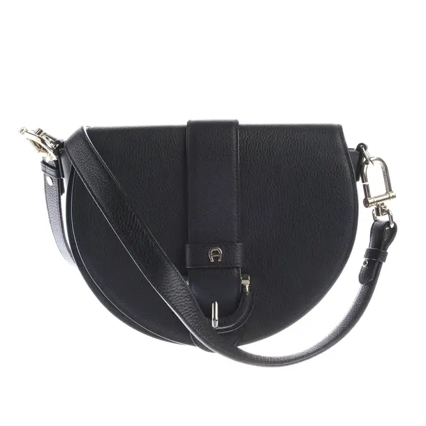 Shoulder Bag in Black, Leather, Aigner