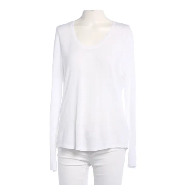 Long Sleeve Shirt in White, Linen, Michael Kors