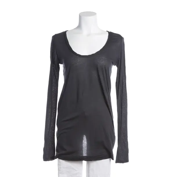 Long Sleeve Shirt, in Dark Gray, Cotton, American Vintage