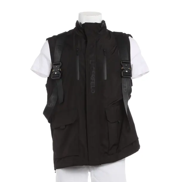 Gilet, in Nero, Poliestere, Karl Lagerfeld