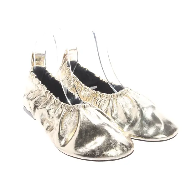 Ballerinas, in Gold, Jil Sander