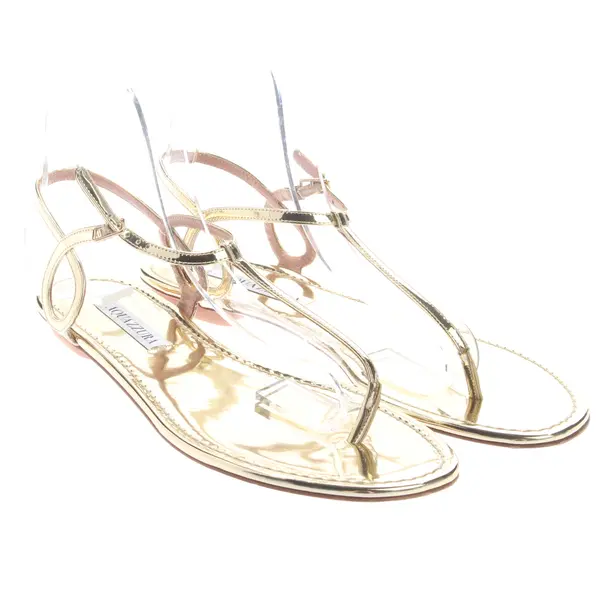 Sandals, in Gold, Aquazzura
