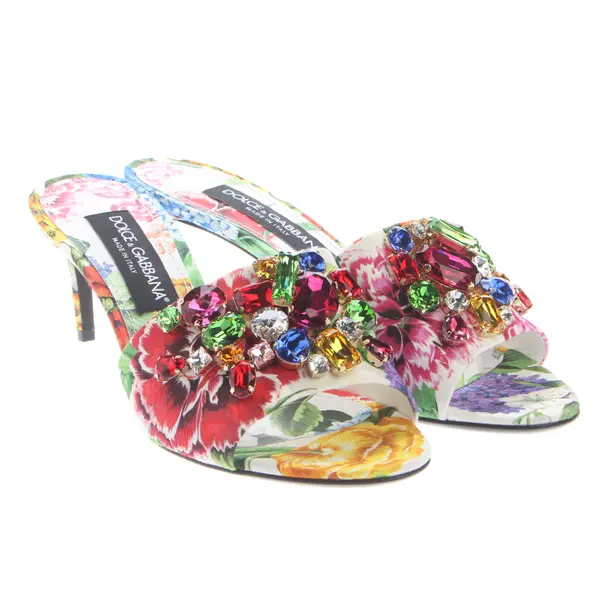 Heeled Sandals, in Multicolored, Dolce & Gabbana