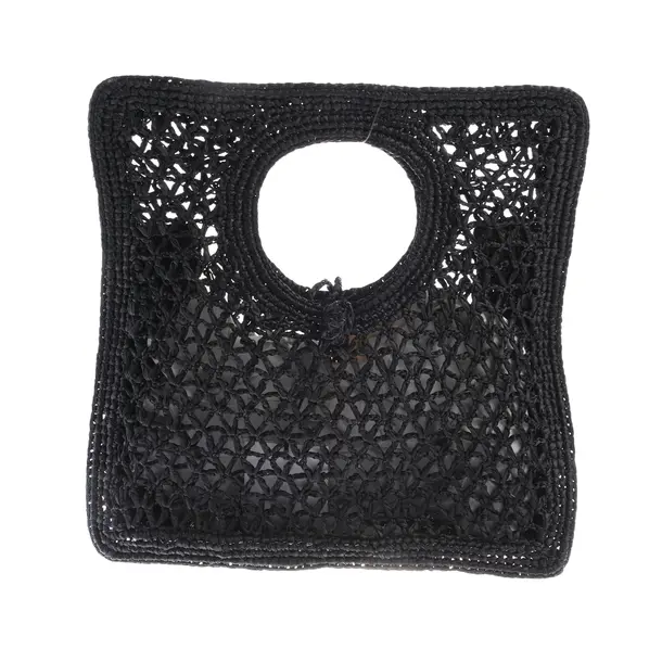 Handbag, in Black, Straw, Jacquemus