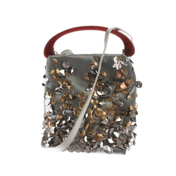 Handbag, in Green, Cotton, Dries van Noten