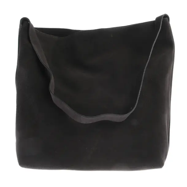 Schultertasche, in Dunkelgrau, Leder, Aesther Ekme