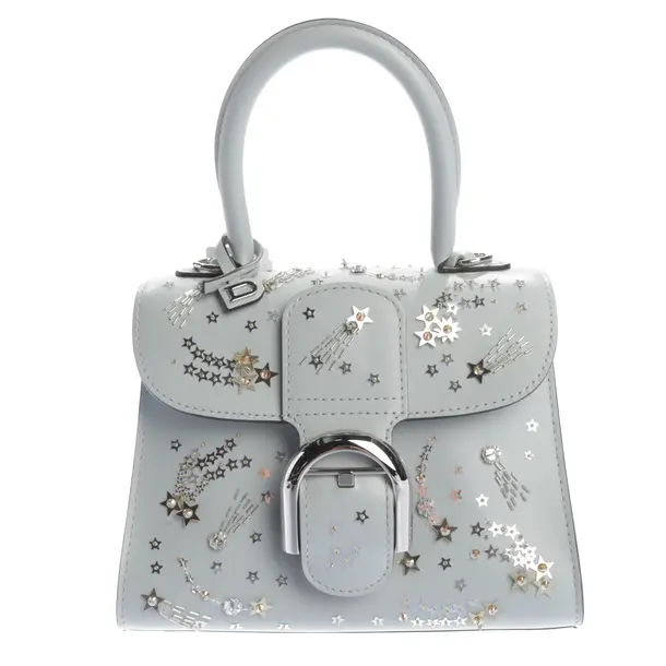 Handbag, in Light Blue, Leather, Delvaux