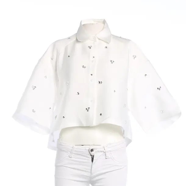 Blouse, in White, Polyester, Sandro