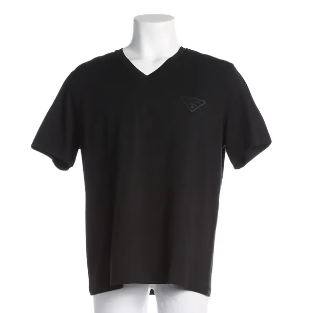 T-Shirt, in Black, Cotton, Prada