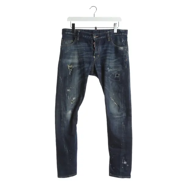 Straight Fit Jeans, in Navy, Cotton, Dsquared