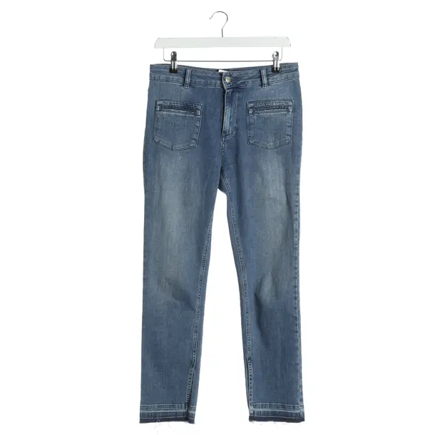 Slim Fit Jeans, in Blue, Cotton, Anine Bing
