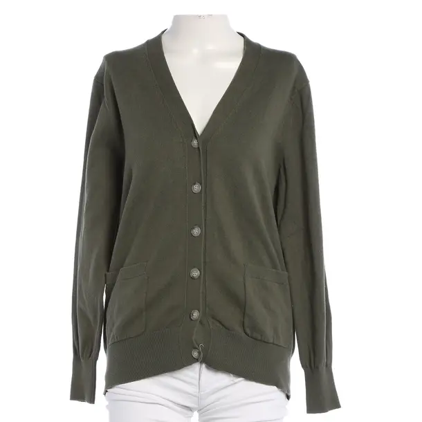 Cardigan, in Green, Cotton, Lee Mathews