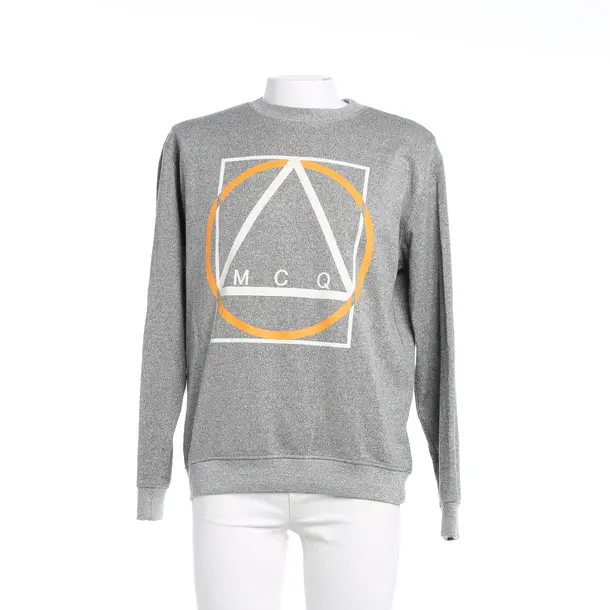 Sweatshirt, in Hellgrau, Baumwolle, Alexander McQueen